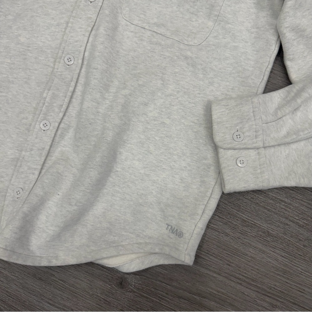 TNA Cozy Fleece Shacket Size Medium - Picture 3 of 4